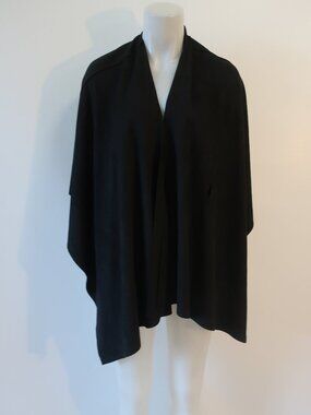 NWT Womens Tina Demel Black Faux Suede Wrap O/S